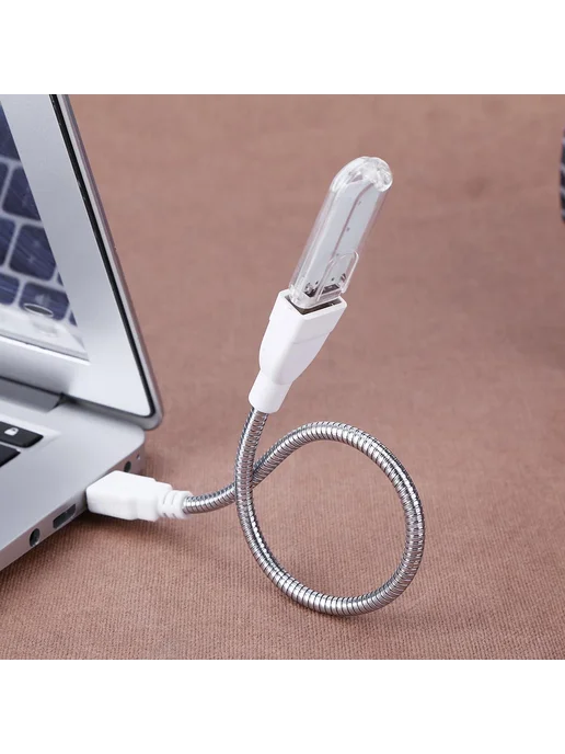 Кабель расширительный USB с LED и металлическим гофром, male, вариант, фото 4