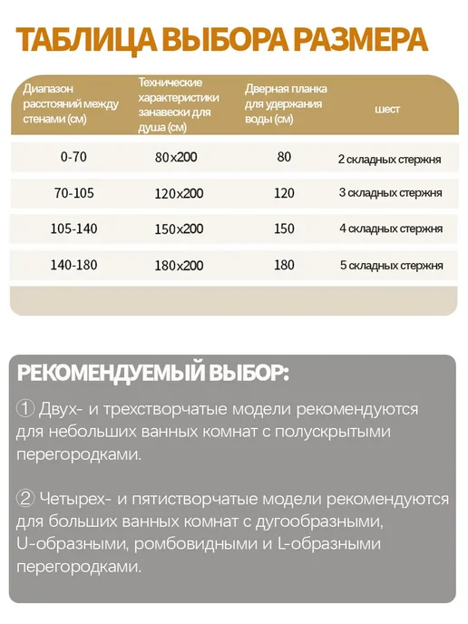 Складная шторка для душевой перегородки-2 Сложенные, серый, фото 3