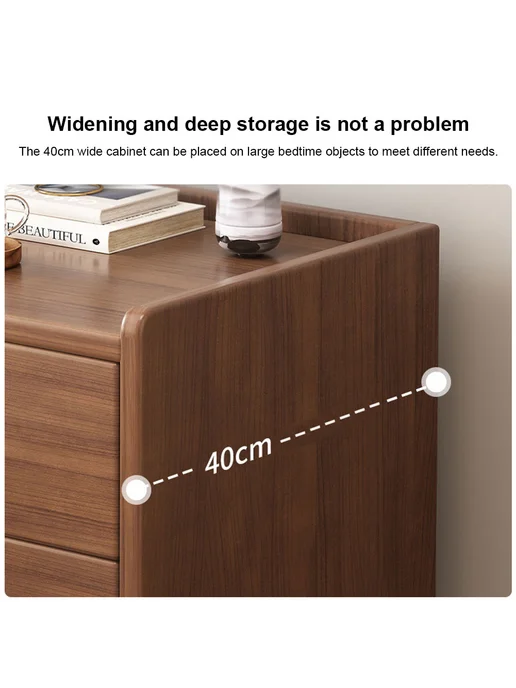 Небольшая тумбочка с 2 ящиками для спальни, вариант, фото 5