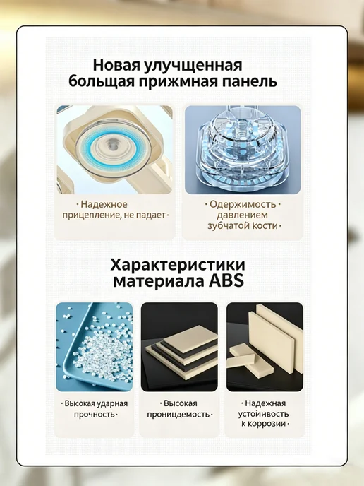 Полотенцедержатель на присосках с крючком 2 в 1 до 20 кг, серый, фото 5