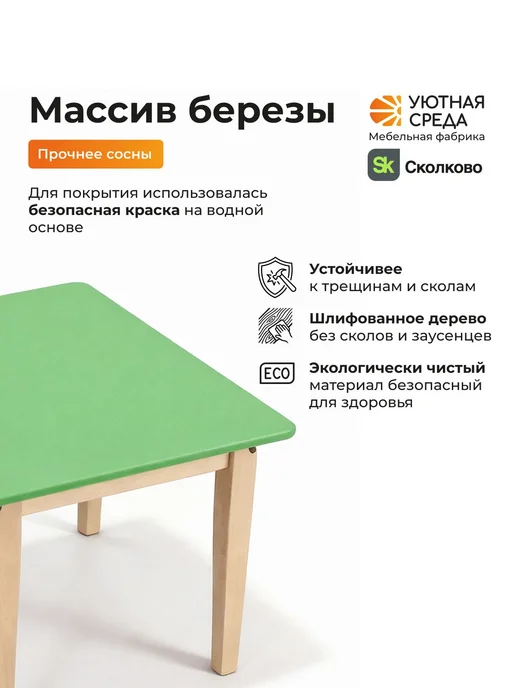 УЮТНАЯ СРЕДА Стол детский, голубой, фото 7