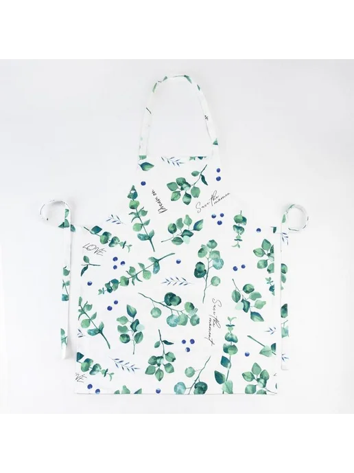Этель Фартук кухонный «Эвкалипт», 60×70 см, 100% хлопок, 60x70 см, фото 2