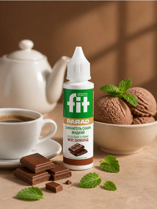 Fitparad Сахарозаменитель ФитПарад вкус Шоколад флакон 30 мл, 30 мл, фото 2