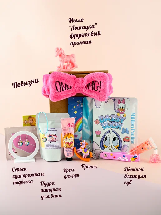Подарочный Beaytu Box для девочек, голубой, фото 2