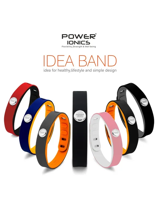 POWER IONICS Idea Band, черный браслет, черный, фото 2