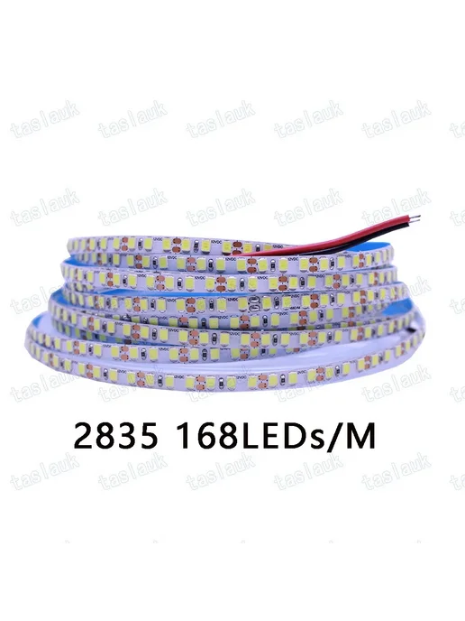 taslauk Светодиодная лента 5м, теплый белый, 3mm 2025 168led, 5 м, фото 5