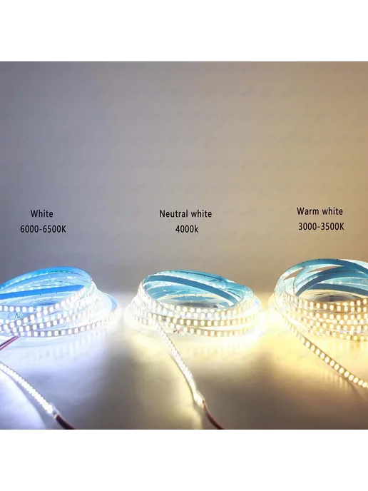 taslauk Светодиодная лента 5м, белый цвет, 5mm 2835 180Leds, 5 м, фото 2