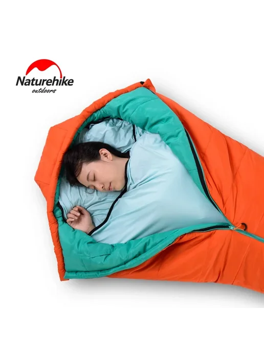 Naturehike Спальный мешок Sea Salt Blue 80x200 см, 360г, 80x200 см, 360 г, фото 4
