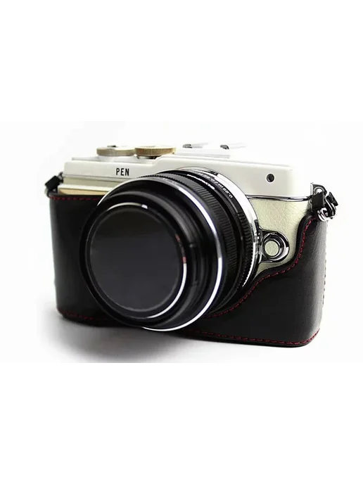 Cozyshot Кожаный чехол для OLYMPUS E-PL7 EPL7 E-PL8 EPL8 E-P, черный, фото 3