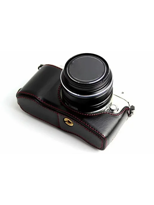 Cozyshot Кожаный чехол для OLYMPUS E-PL7 EPL7 E-PL8 EPL8 E-P, черный, фото 4