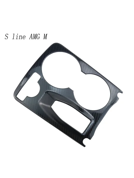 S line AMG M Накладка на подстаканники из углеродного волокна Black для M, черный, фото 3