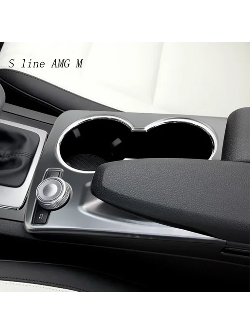 S line AMG M Накладка на подстаканники из углеродного волокна Black для M, черный, фото 7