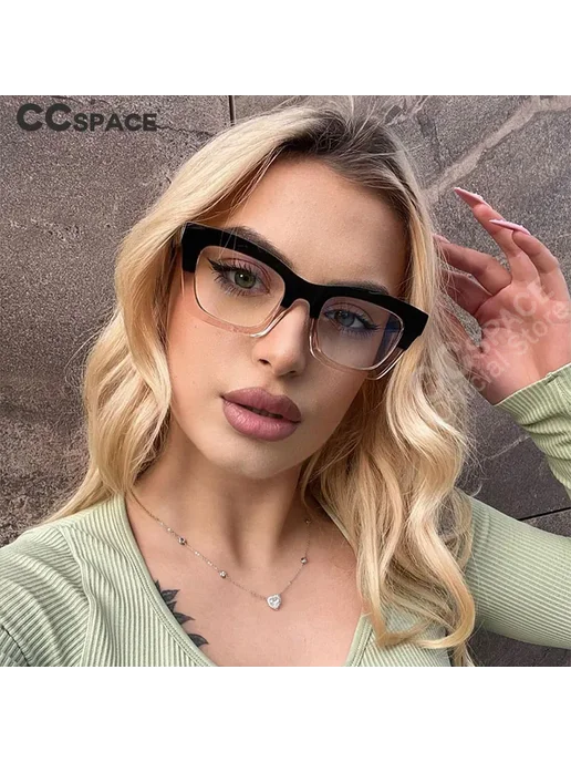 CCspace Очки кошачий глаз C5Black-Pink, вариант, фото 3