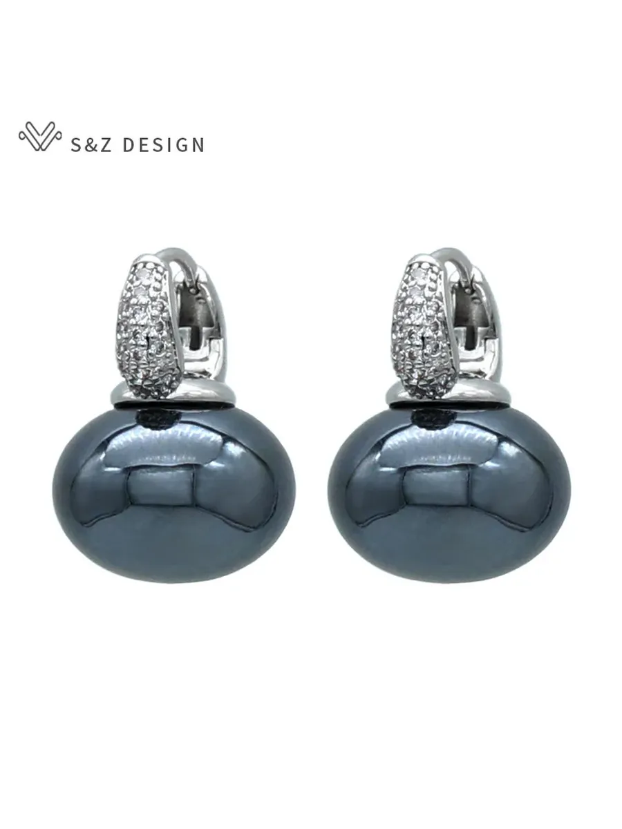 Серьги S&Z DESIGN с жемчугом, RGDB