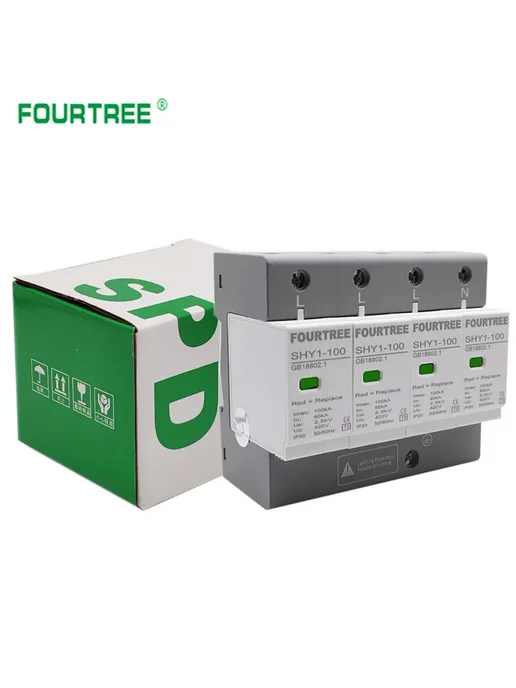 fourtree Защитник от перенапряжения SHY1 4P 60-100kA 420V, вариант, фото 4