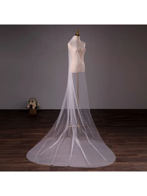 Белая свадебная фата Mariee, 300 см, Ivory 300 Mariee, фото 3