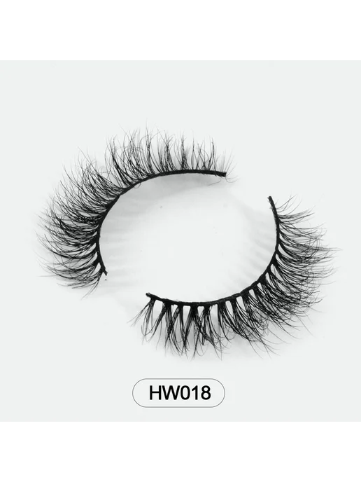 Белые накладные ресницы HW009, HW018