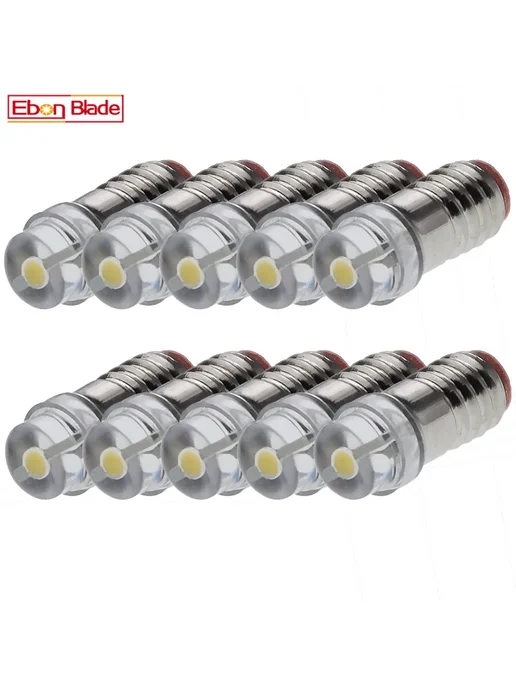 ebon blade 10 шт. теплый белый светодиодный винтовой лампы E5 E5.5 COB, 10 шт, фото 2