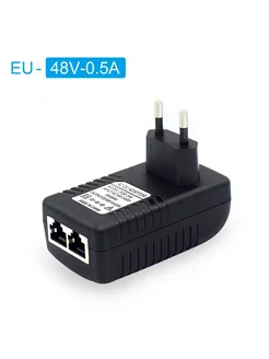 Нет бренда POE-инжектор Ethernet 220В 48В 12В 24Вт, кабель 12V1A EU