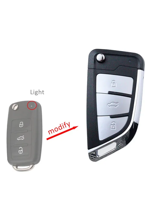 Нет бренда Корпус брелка авто VW 3 кнопки, Color B-upgrade-3 bottons, вариант