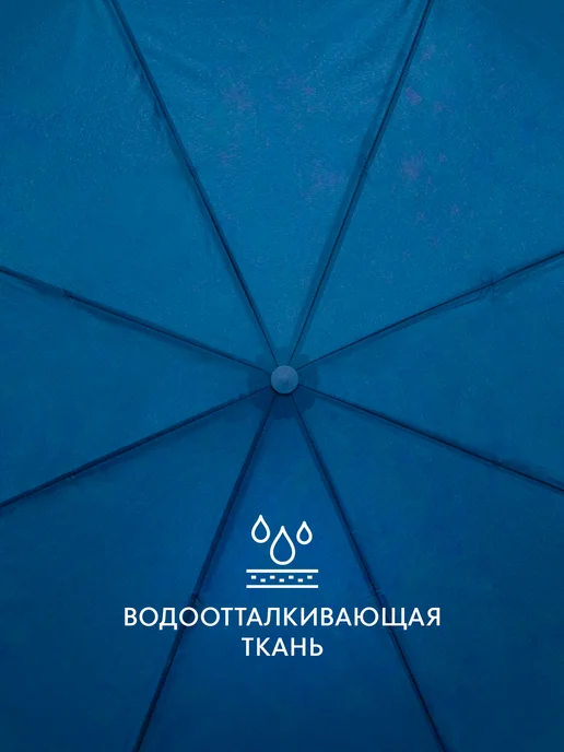 LIMALAMA Зонт автомат антиветер усиленный складной синий, синий, фото 4