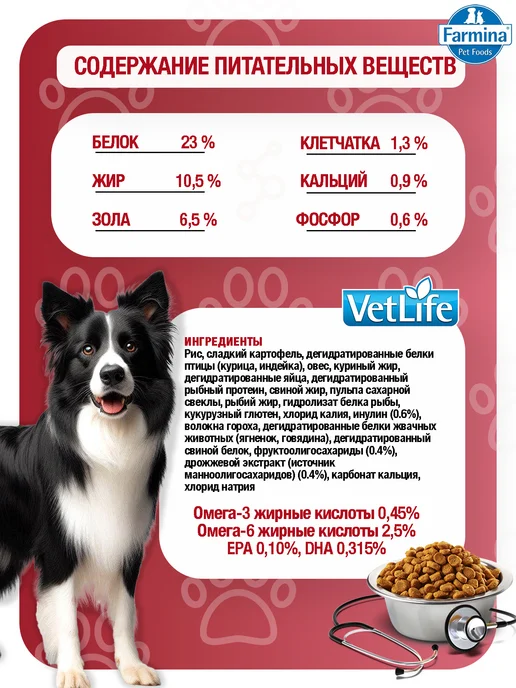 Сухой корм Farmina Фармина Vetlife для собак, 2 кг, фото 2