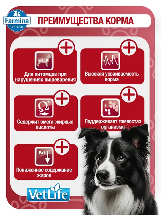 Сухой корм Farmina Фармина Vetlife для собак, 2 кг, фото 3