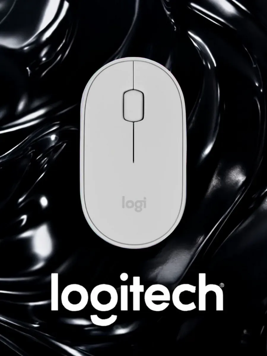 LOGITECH Беспроводная мышь Pebble M350 для дома и офиса