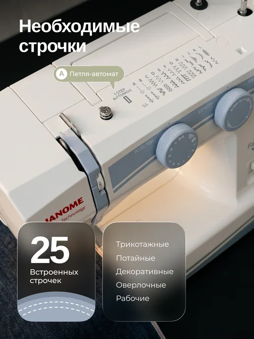 janome Швейная машина Fashion Blue, синий, фото 8