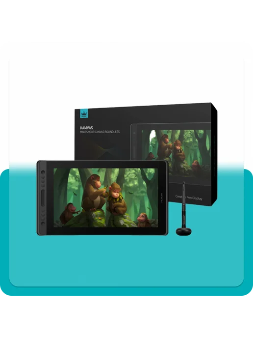 Huion Kamvas 16 Pro Black без подставки, черный, фото 3