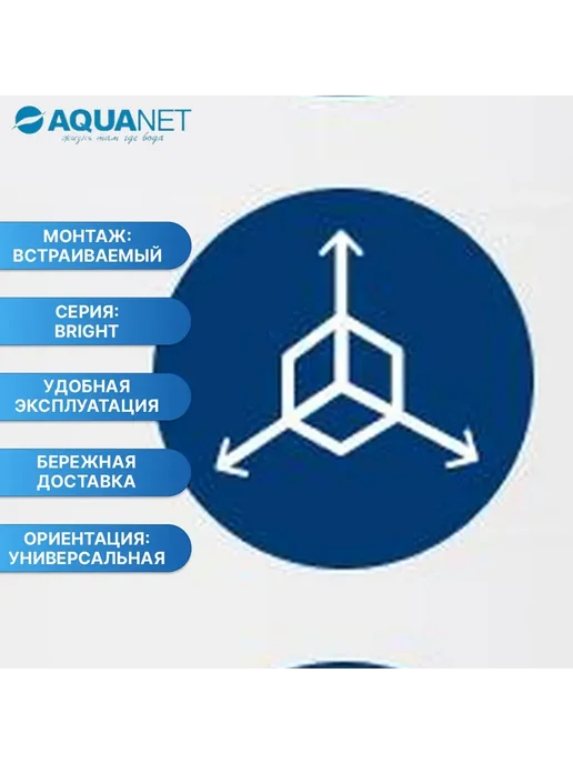 Aquanet Ванна Bright 175x75 (с каркасом) (216660), 175x75, фото 2
