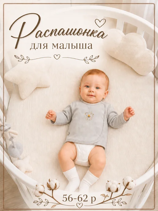 DANA baby Распашонки для малышей - 2 шт (интерлок), серый, фото 4