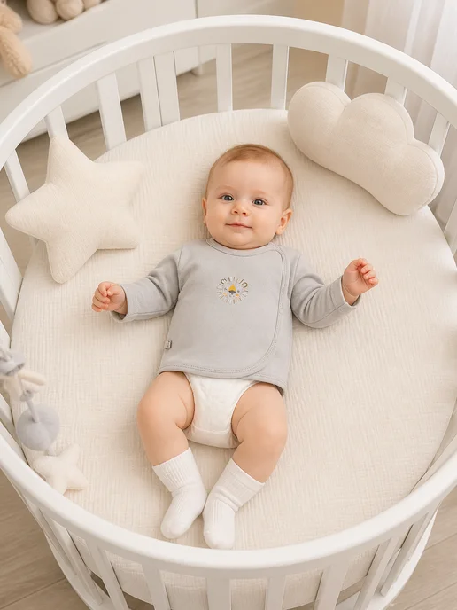 DANA baby Распашонки для малышей - 2 шт (интерлок), серый, фото 5