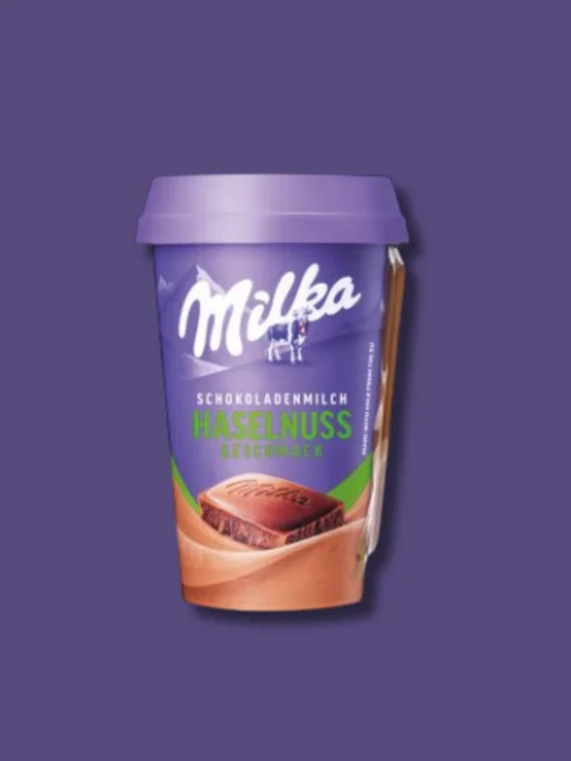 Milka Haselnuss Милка шоколадное молоко фундук напиток 220 мл, 220 мл, фото 2