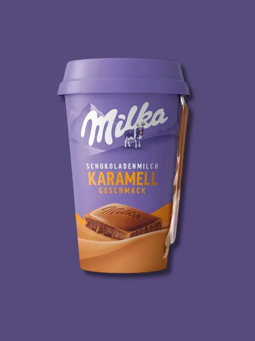 Milka Haselnuss Милка шоколадное молоко карамель напиток 220 мл, 220 мл, фото 2