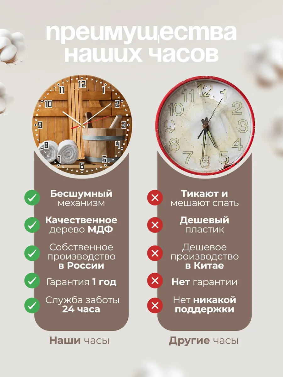 Часы настенные "в Баню" — фото 10