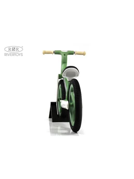 River Toys Детский беговел 14" HB-003 зеленый колеса надувные 2+ лет, зеленый, фото 3