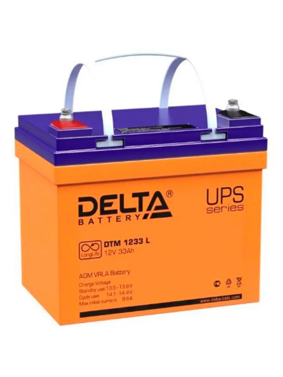 Батарея для ИБП DTM 1233 L 12В 33Ач