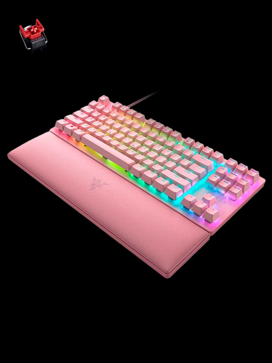 Razer Игровая клавиатура Huntsman V2 TKL Quartz Edition