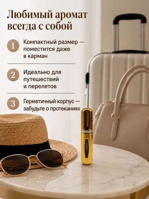 Элли04 Атомайзер для духов 5 мл дорожный мини распылитель, 5 мл, фото 2