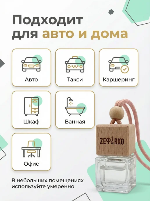 ZEФIRKO Ароматизатор в машину автопарфюм мужской, вариант, фото 3
