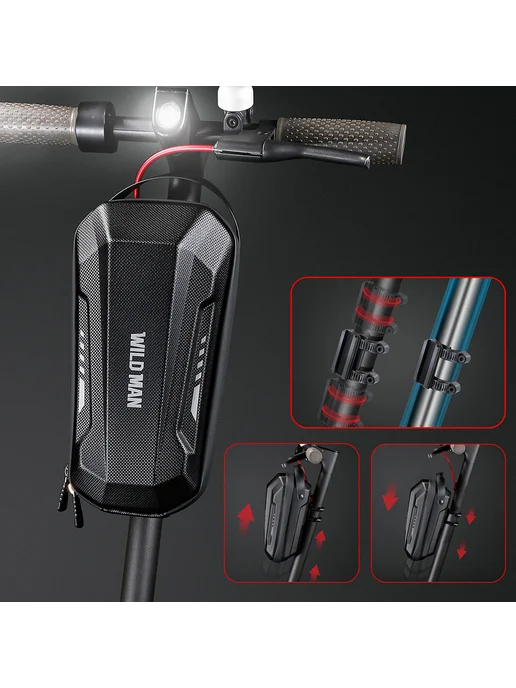 Чехол для верхнего переднего каркаса электроскутера M365 PRO, Кофр самоката 2 верхняя, фото 4