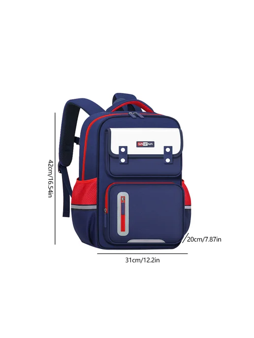Детский рюкзак для школы, Oxford, для 1-6 кл, с книг bag, си, синий, фото 7