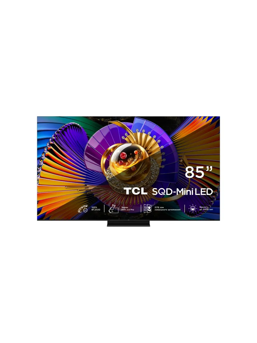 TCL Телевизор 85 дюймов смарт 4K QLED 85C7L SQD-Mini LED (2026)