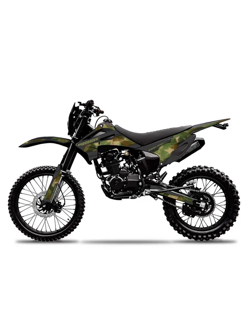 EX-MOTO Кроссовый мотоцикл ARMY STYLE 250, зеленый, фото 2