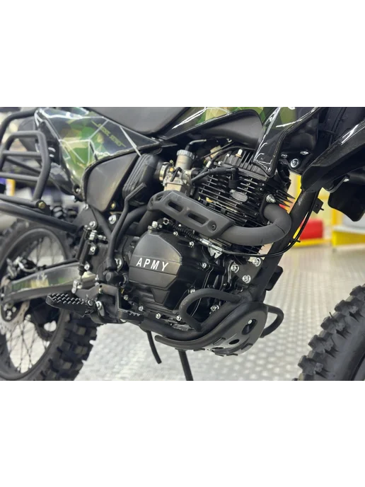 EX-MOTO Кроссовый мотоцикл ARMY STYLE 250, черный, фото 4