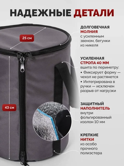 Тенвик Чехол на газовый баллон железный 5 л увеличенный, 5 л, фото 2