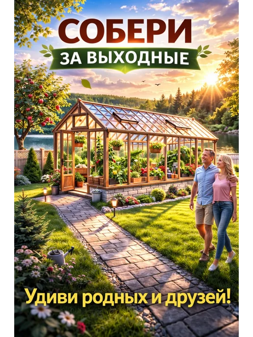 Проект теплицы с деревянным каркасом 6х3м на бумаге, 3 м, фото 7