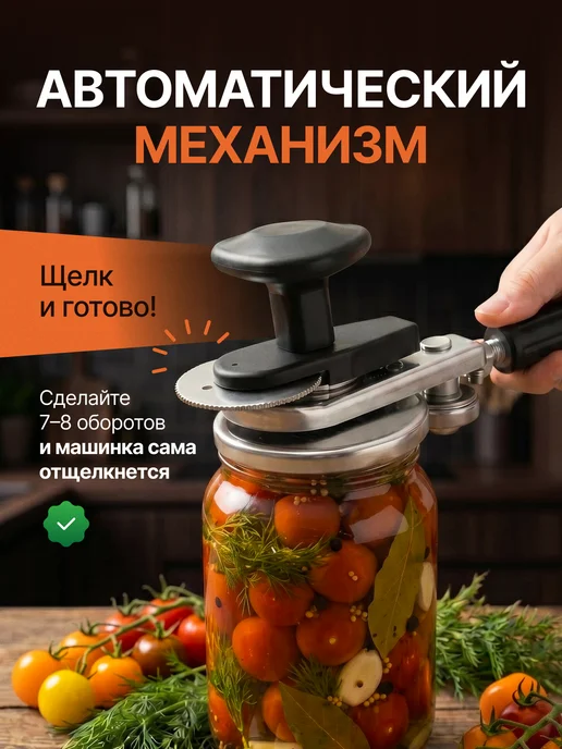 Three O Машинка закаточная для банок, черный, фото 2