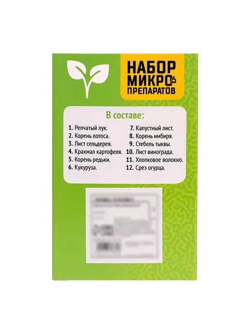 Эврики Набор для опытов «Набор микропрепаратов», растения, белый, фото 3